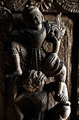 Myanmar - Mandalay, Shwenandaw Kyaung (the Golden Palace) a wonderful example of the Burmese unique teak architecture and wood-carving art. 